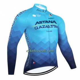 Cykeltrøje Langærmet 2023 Astana Qazaqstan Blå